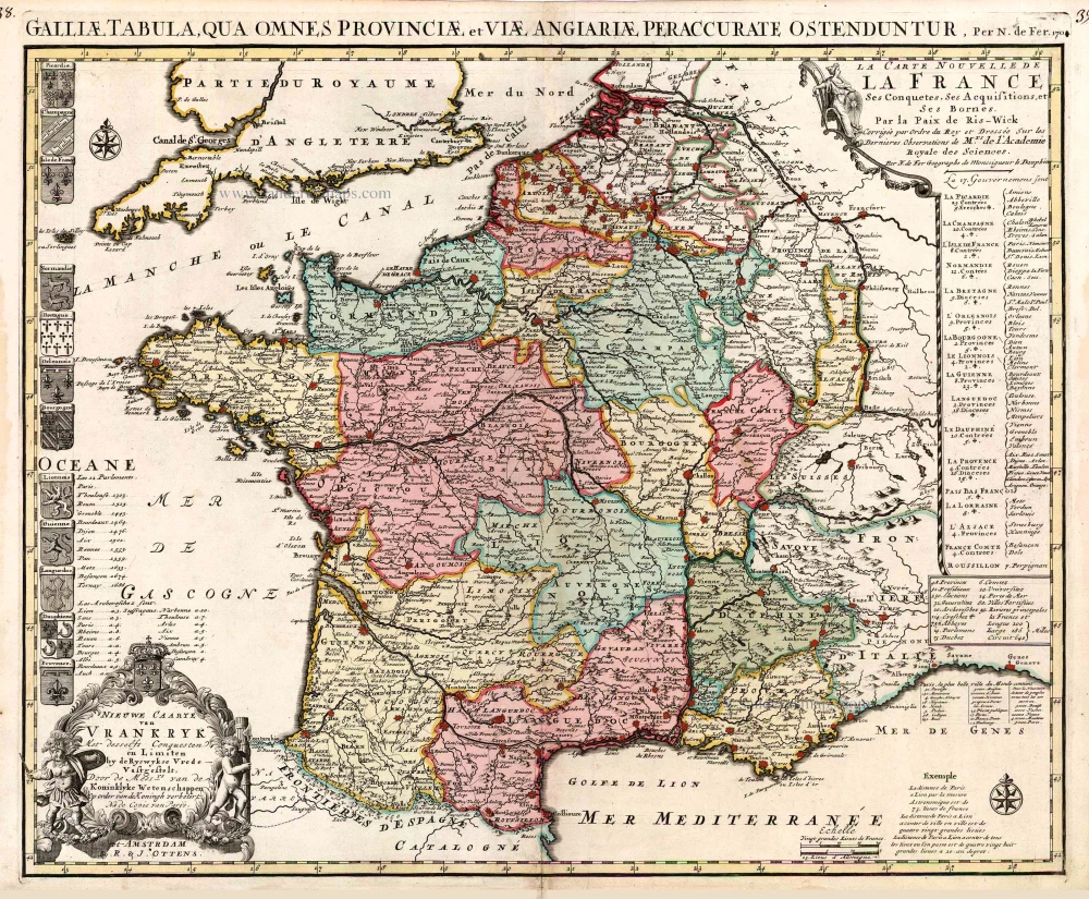 France, by R. & I. Ottens.