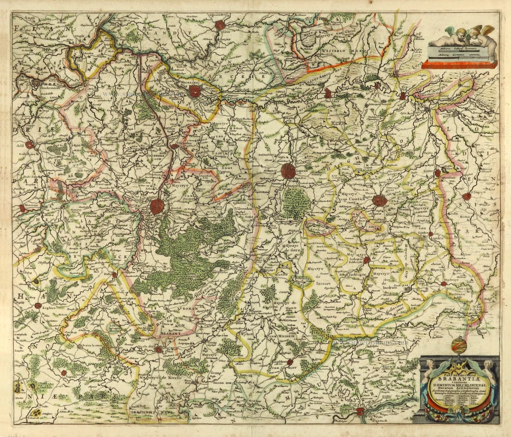 Pars Meridionalis Brabantiae continens Dominium Mechliniense Ducatum Arschotanum.