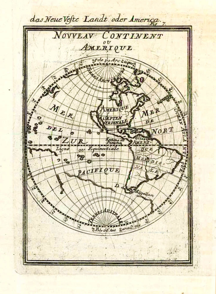 The Western Hemisphere, by Alain Manesson-Mallet.