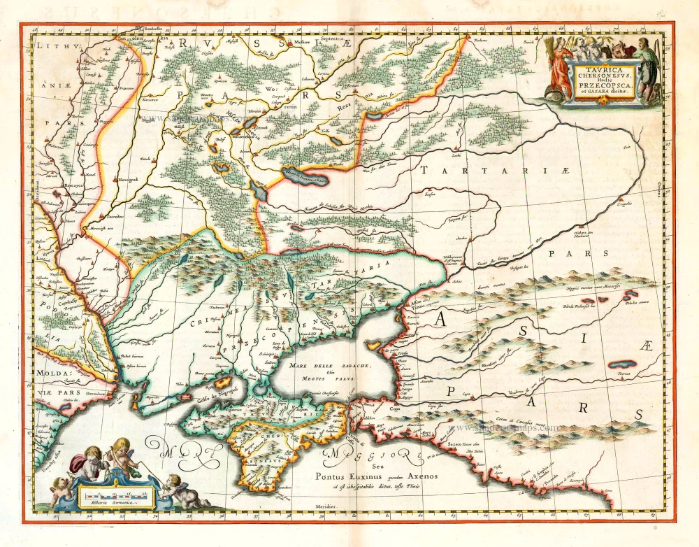 Crimea, by Johannes Janssonius.