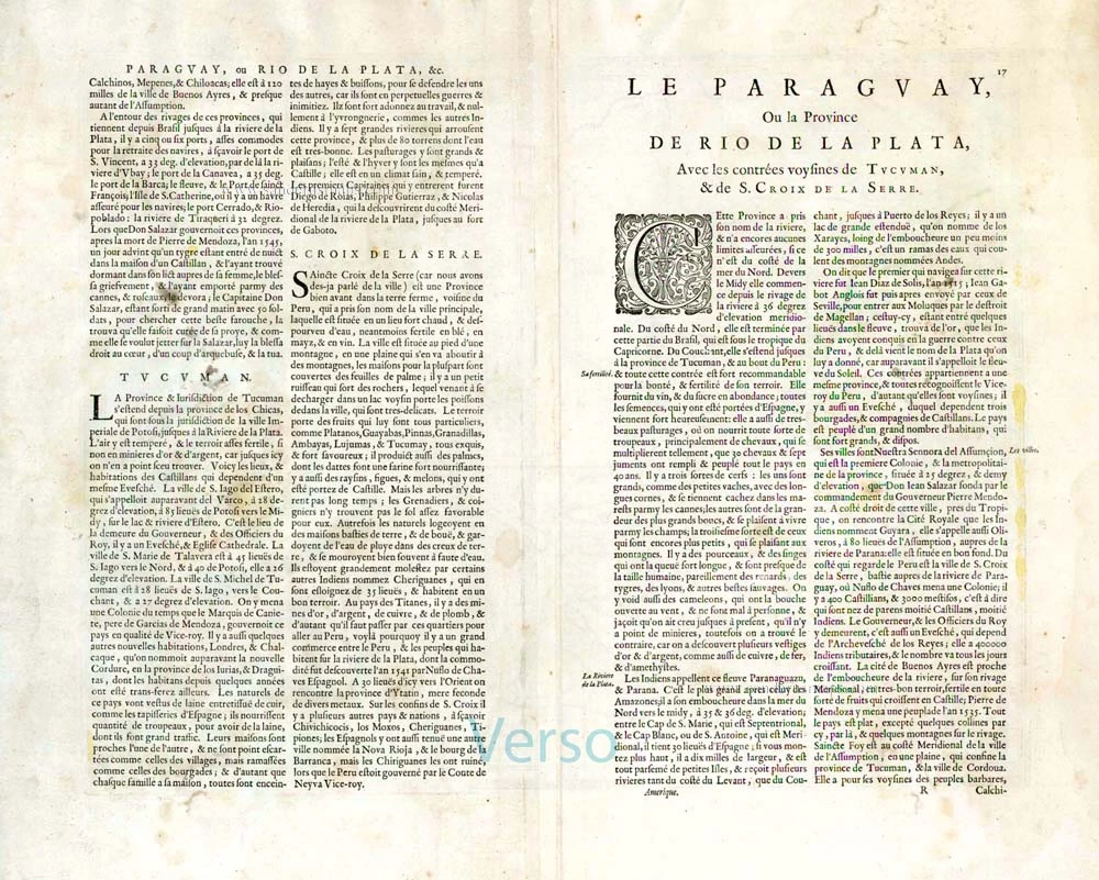 Paraguay, by Willem & Joan Blaeu.