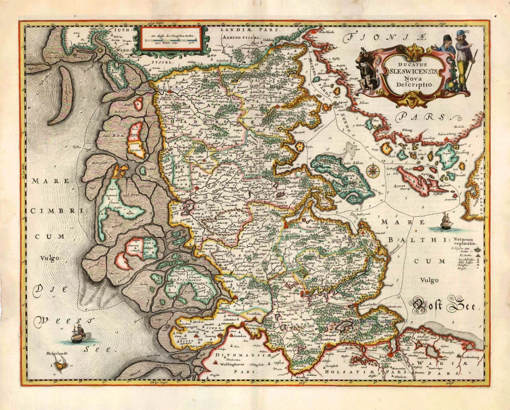 Schleswig, by Joannes Janssonius.