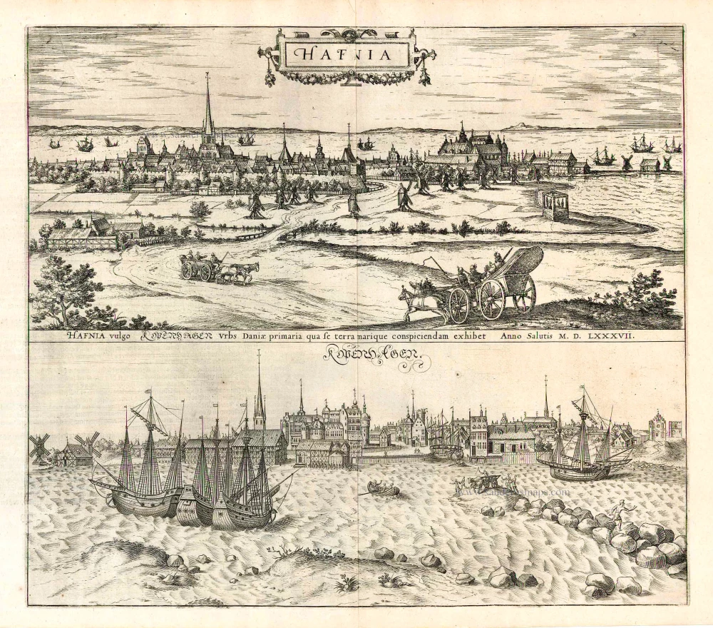 Copenhagen, by Georg Braun and Frans Hogenberg.
