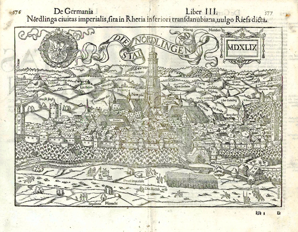 Nördlingen, by Sebastian Münster.