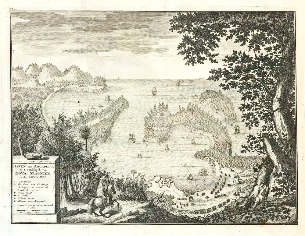 Acapulco, by François Valentyn (Valentijn).