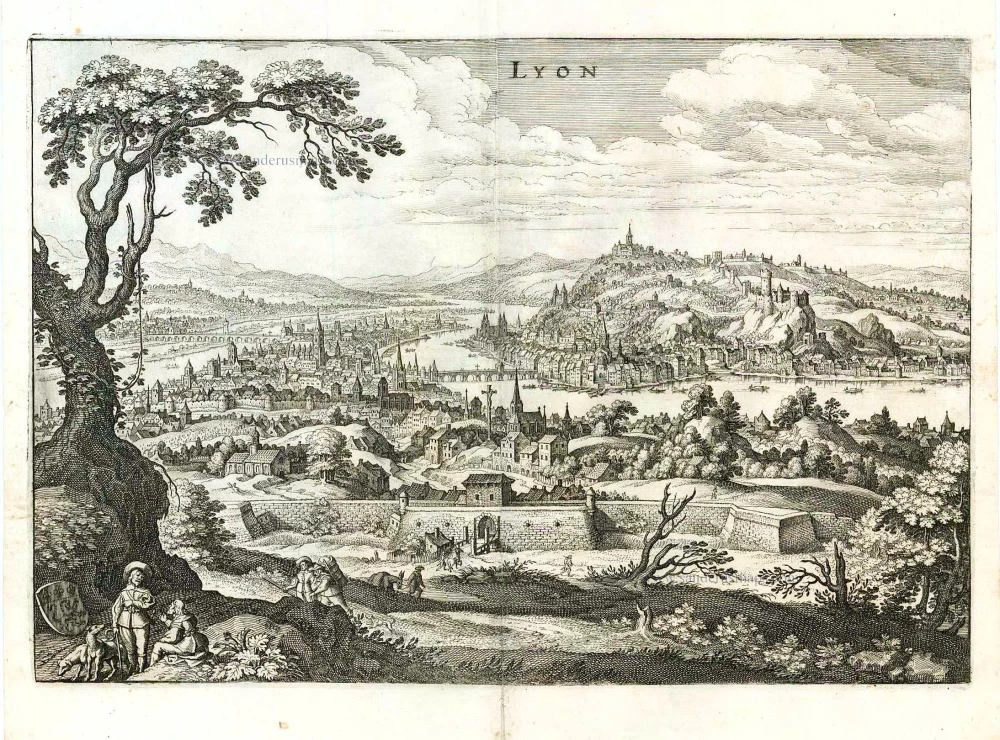 Lyon, by Matthäus Merian.
