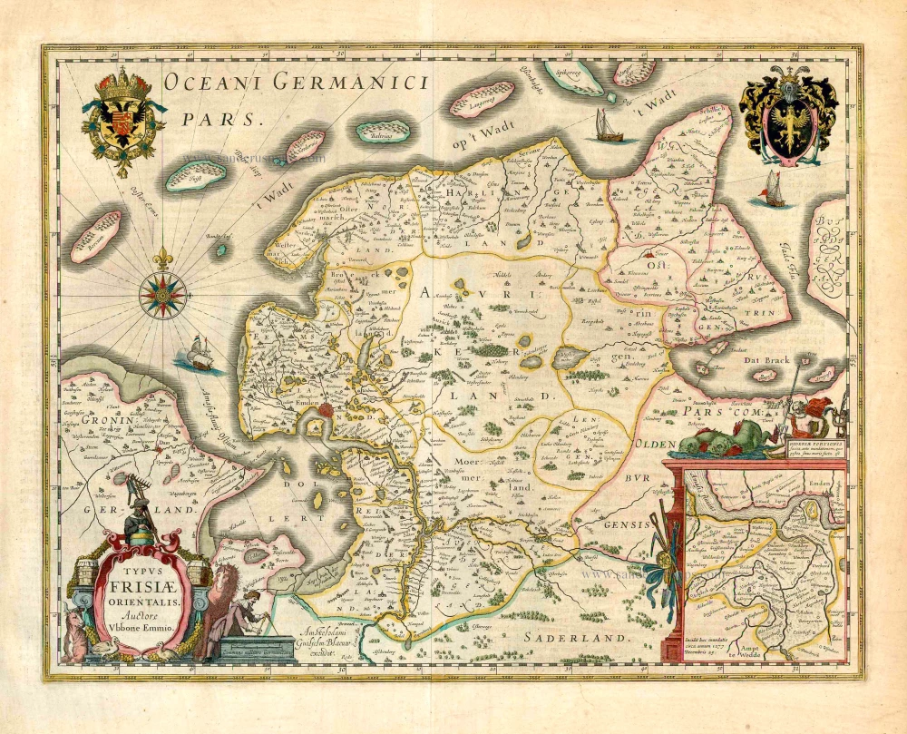 Ost-Friesland, by Willem Blaeu.
