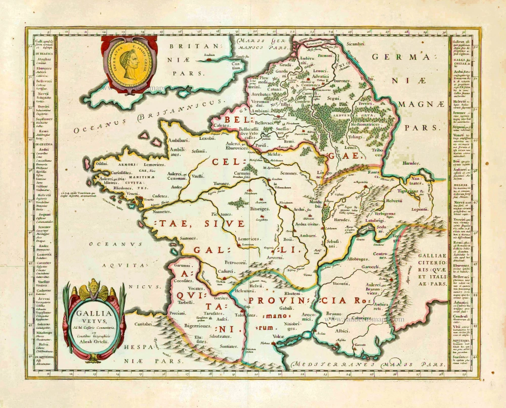 Ancient France, by Willem Blaeu.