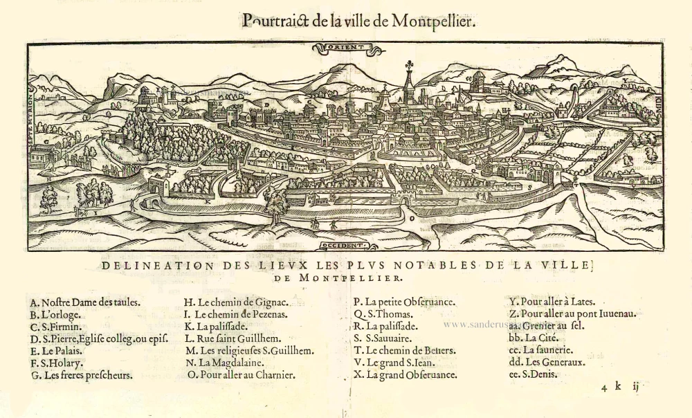 Montpellier, by François de Belleforest.