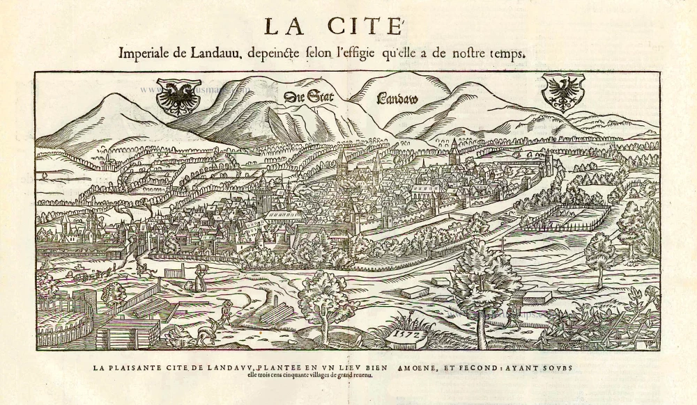 Landau in der Pfalz by François de Belleforest 
