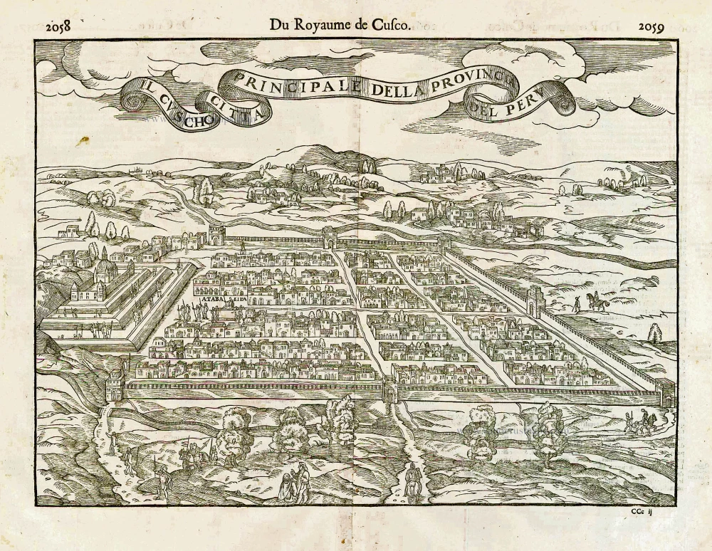 Cusco (Peru), by François de Belleforest.