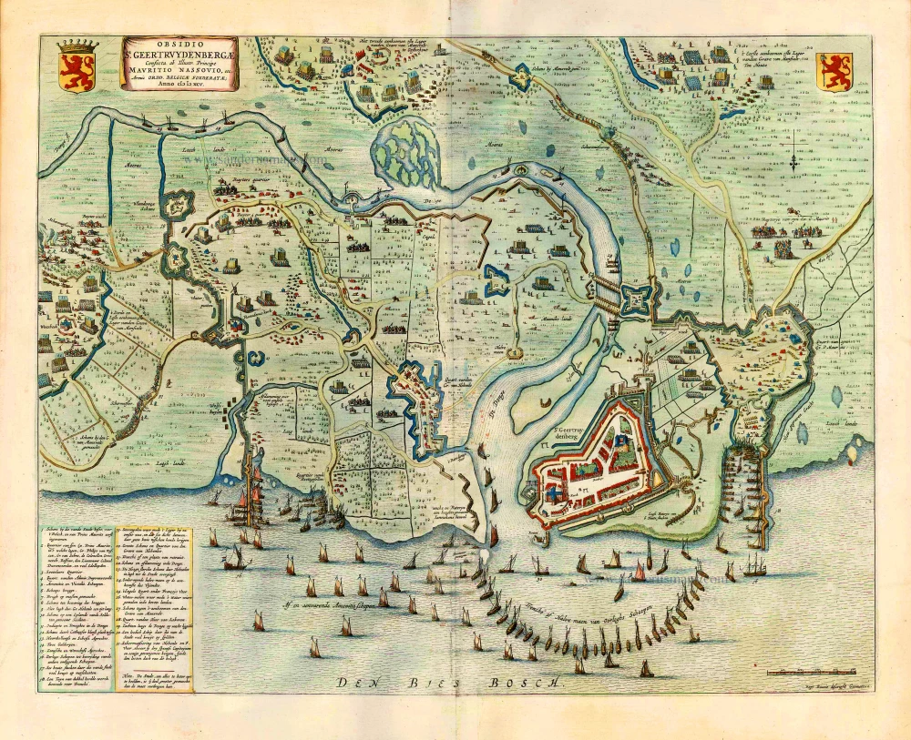 Geertruidenberg in 1595, by Joan Blaeu.