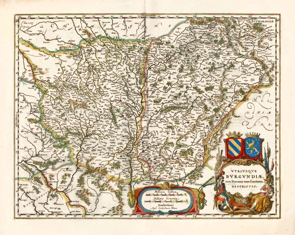 Bourgogne, by Willem Blaeu.