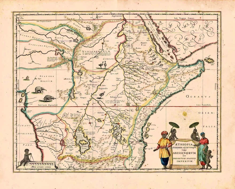Kingdom of Prester John, by Willem Blaeu.