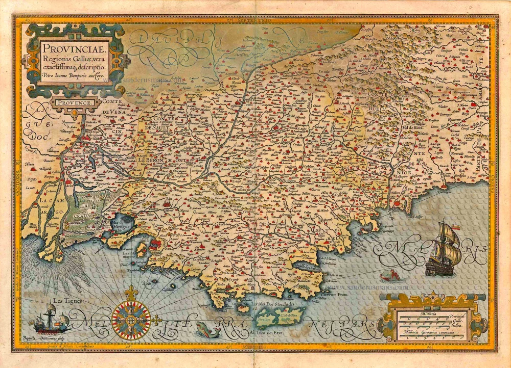 Provence, by Jodocus Hondius.