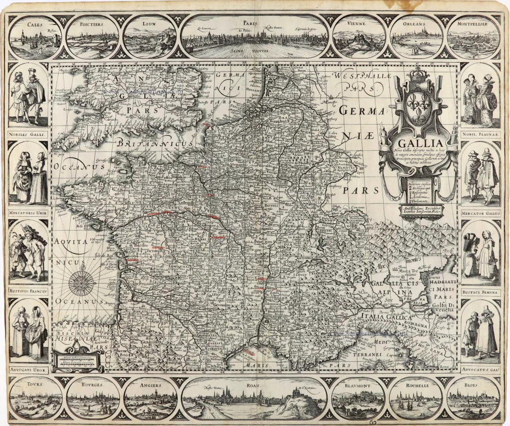 France, by Joannes Janssonius.