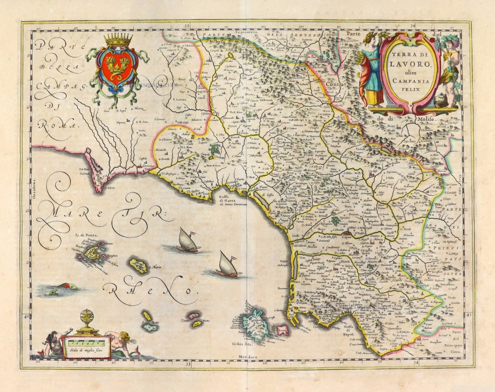 Campania, by Joan Blaeu.