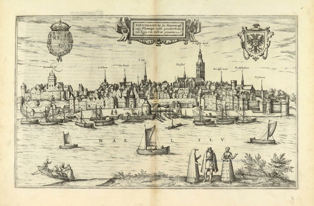 Nijmegen, by Georg Braun & Frans Hogenberg.