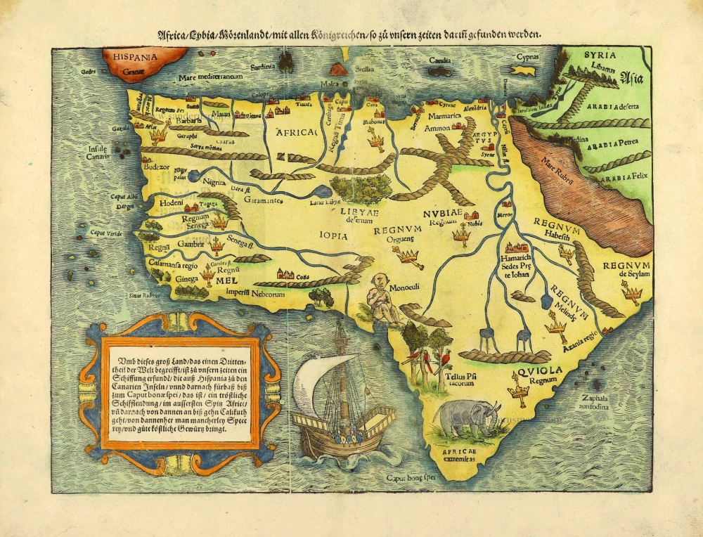 Africa by Sebastian Münster.