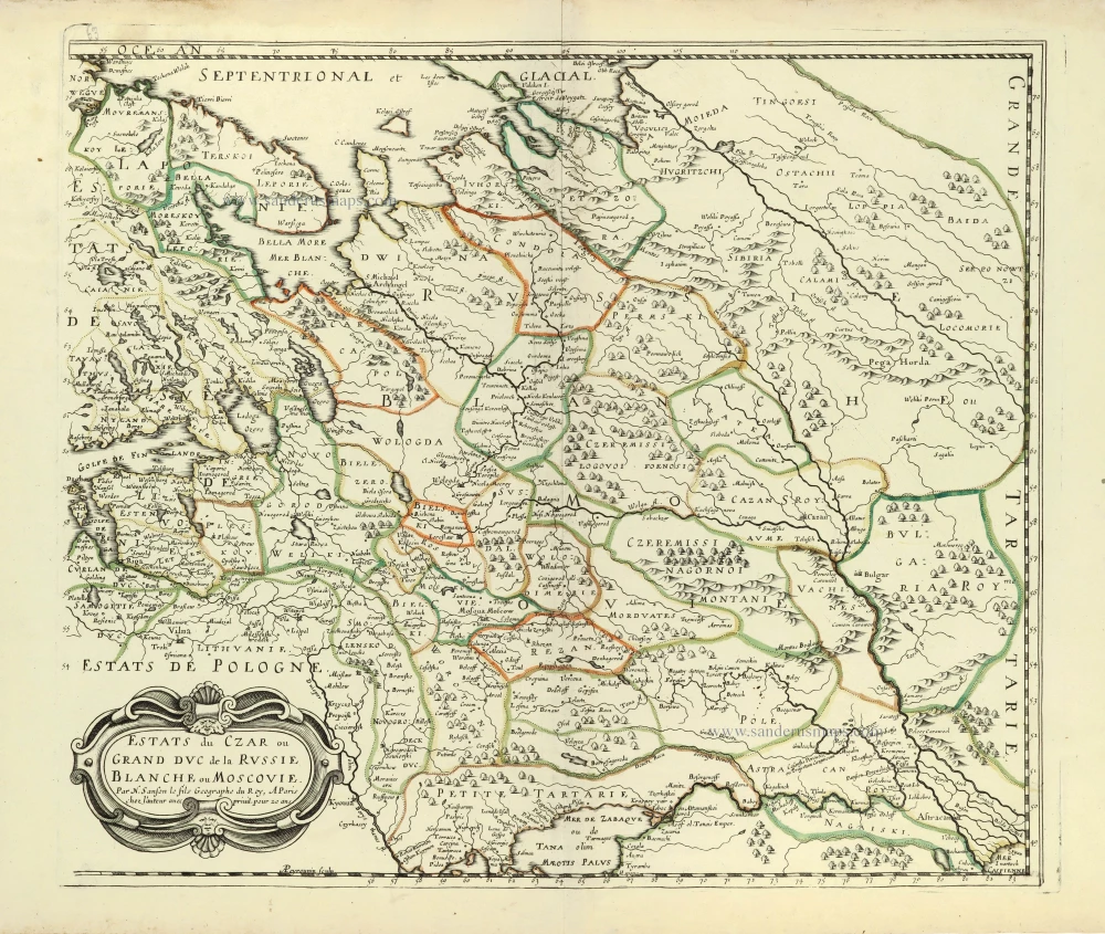 Russia by Nicolas Sanson.