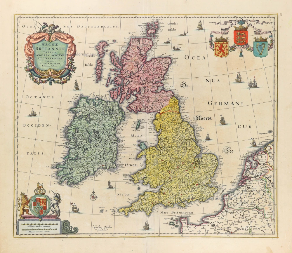 British Isles by Nicolaes Visscher I.