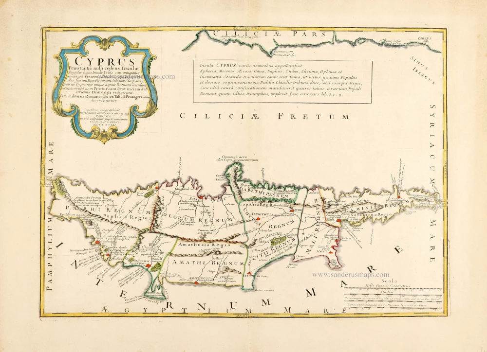 Cyprus by Pierre Moullart-Sanson.