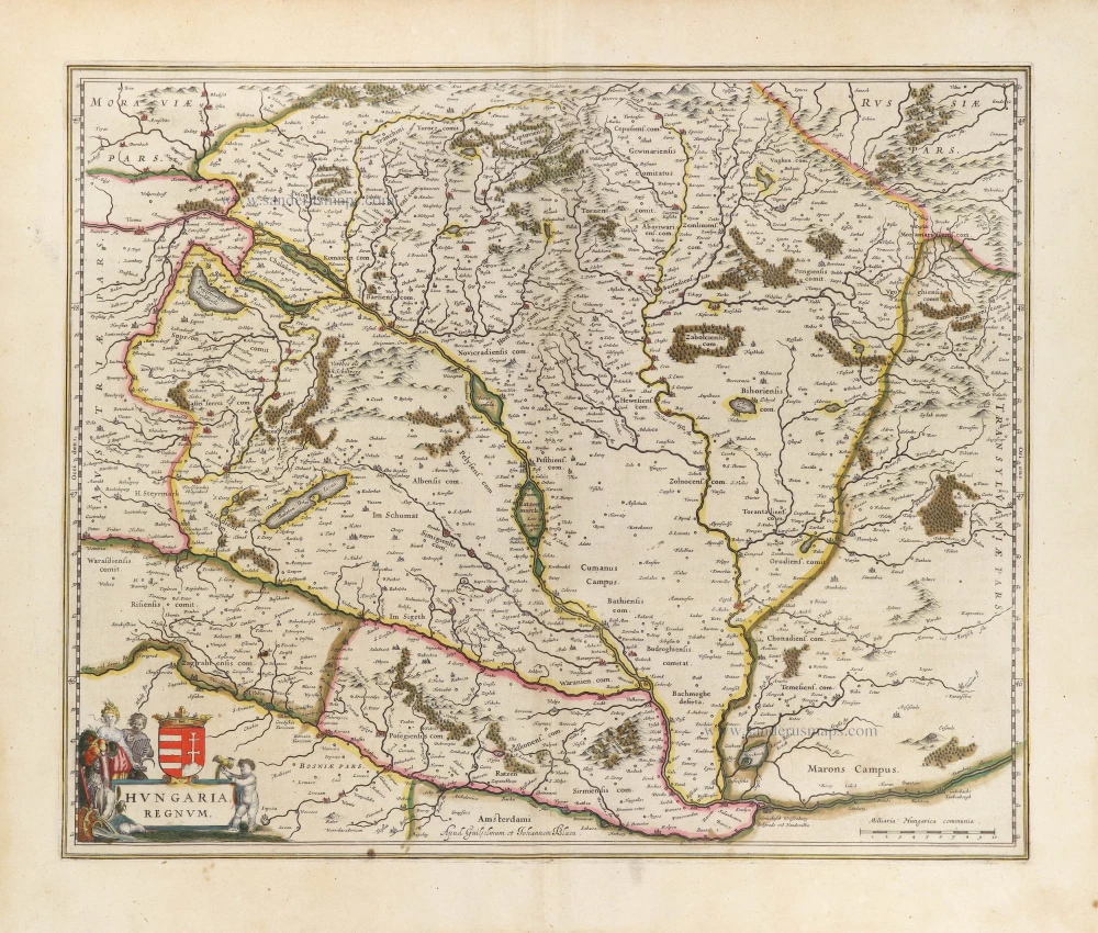 Hungary, by Willem & Joan Blaeu.