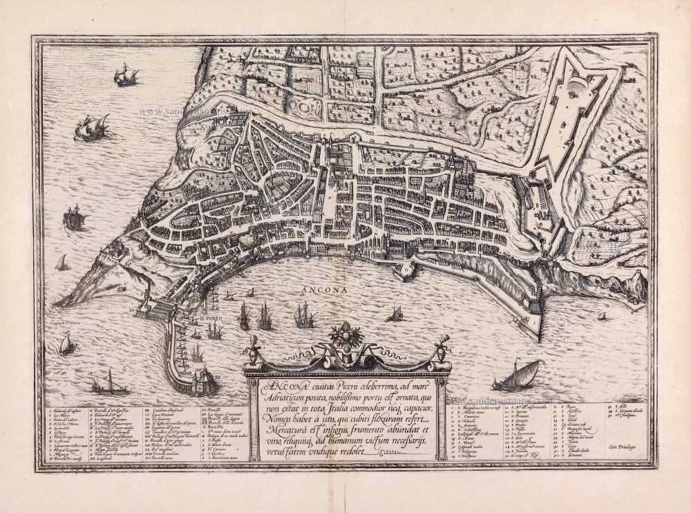 Ancona, by Georg Braun & Frans Hogenberg.