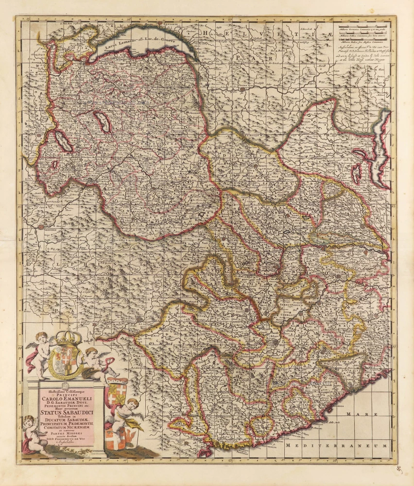 Duchy of Savoie and Piemonte by Frederick de Wit.