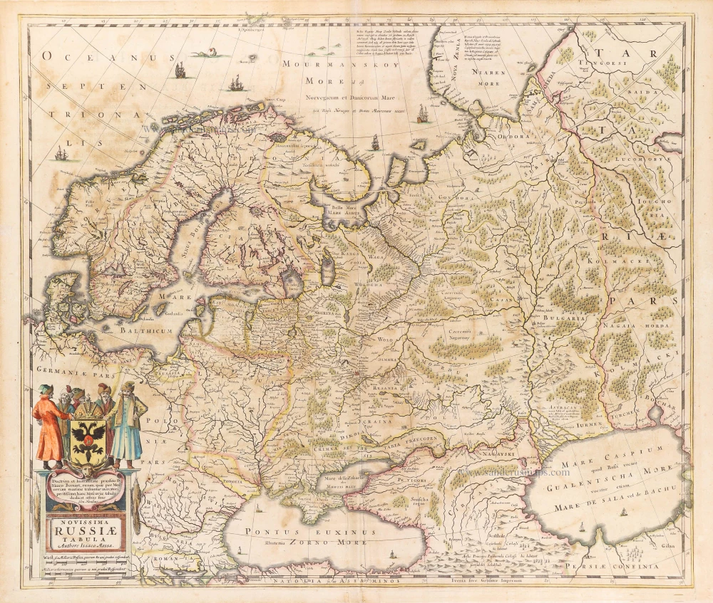 Russia, by Henricus Hondius.