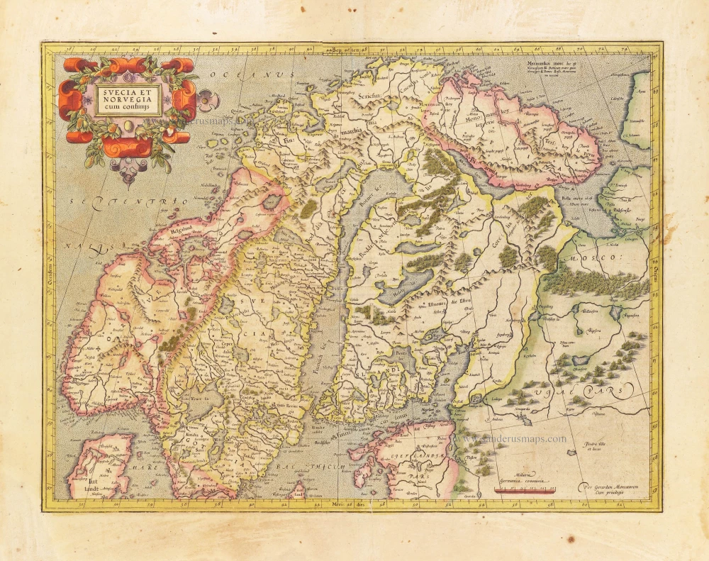 Svecia et Norvegia cum confinijs.