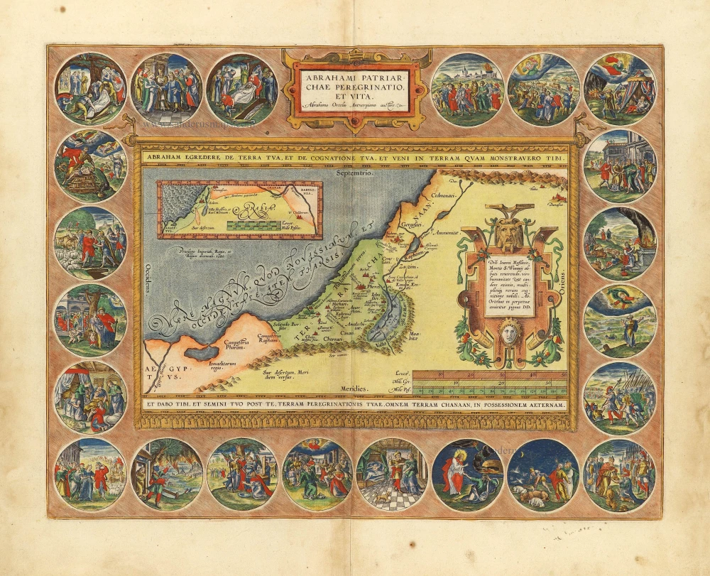 The Holy Land by Abraham Ortelius.