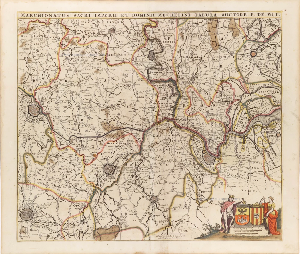 The marquisate of Antwerp and the manor of Mechelen, by Frederick de Wit.