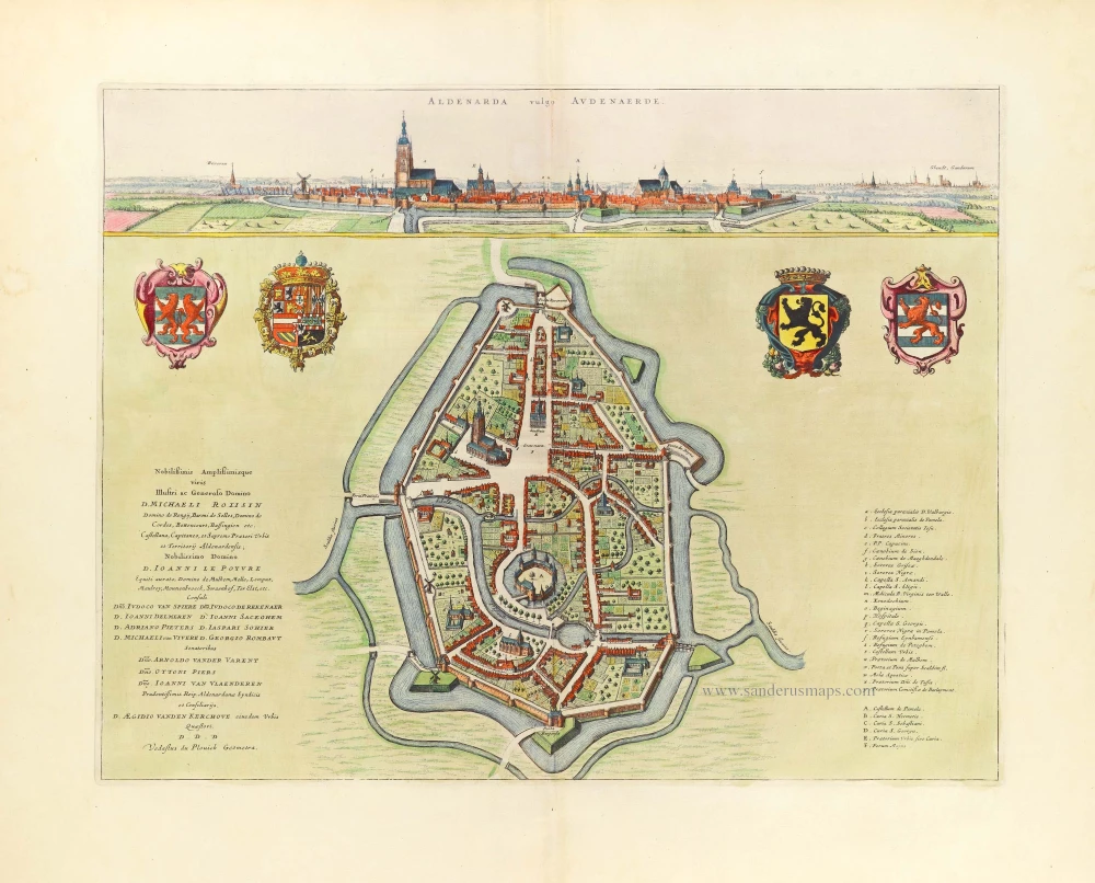 Oudenaarde by Joan Blaeu.