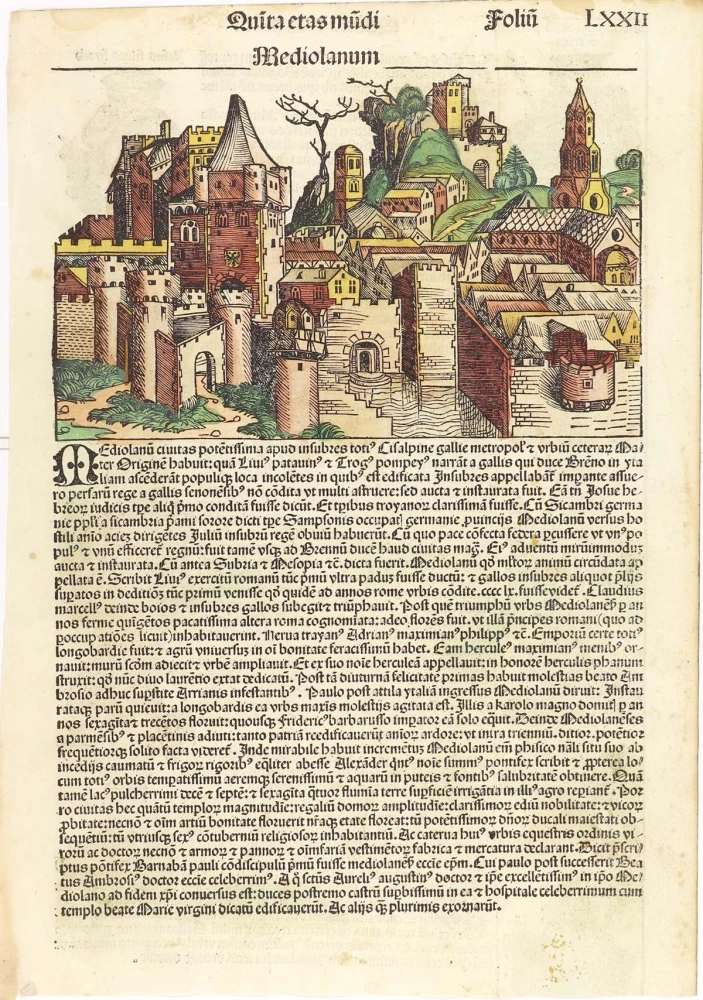 Milano by Hartmann Schedel.