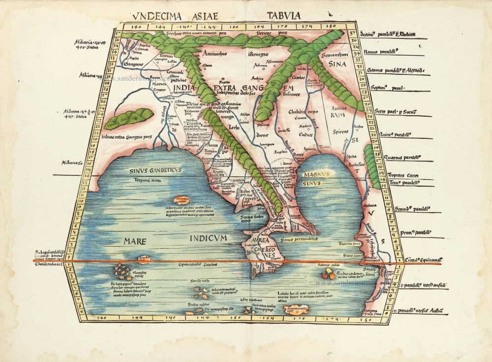 South Asia by Waldseemüller Martin