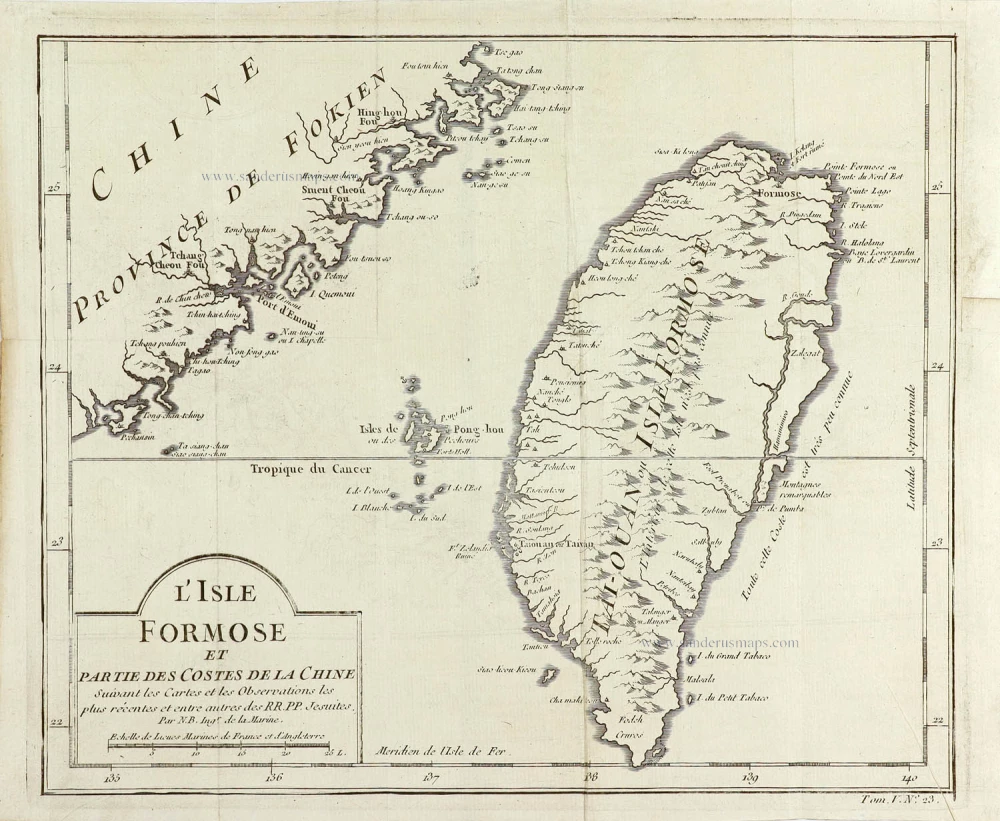 L'Isle Formose et Partie des Costes de la Chine.