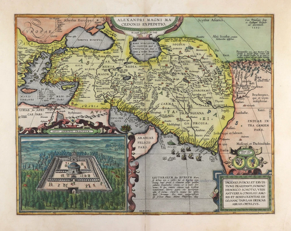 Alexander's Expeditions by Abraham Ortelius.