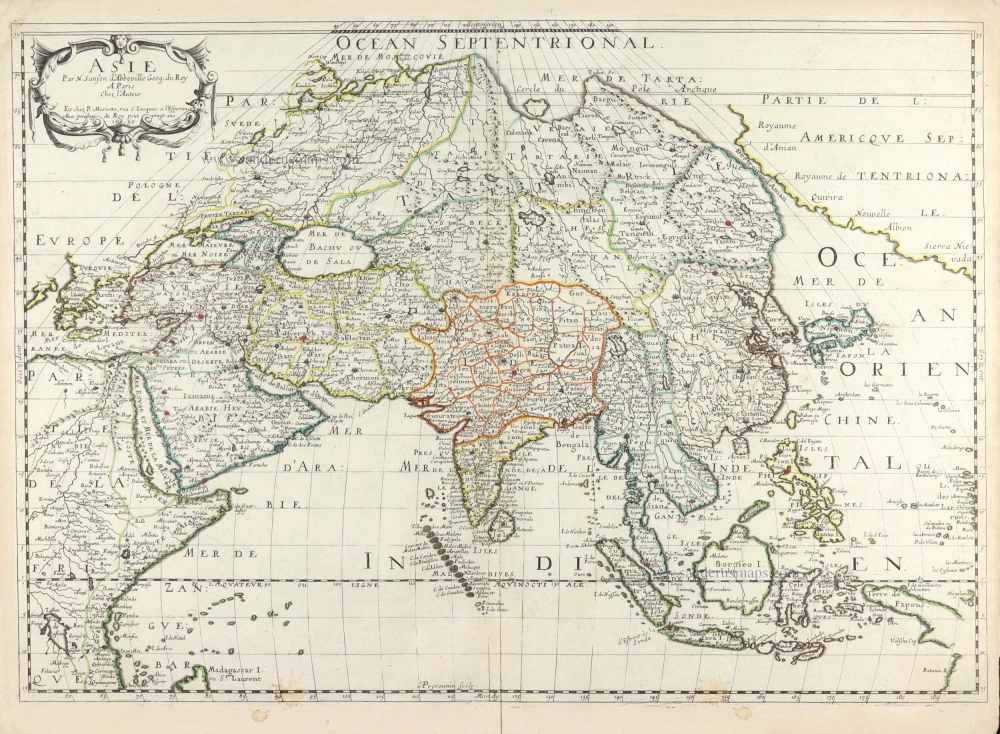 Asia by Nicolas Sanson.