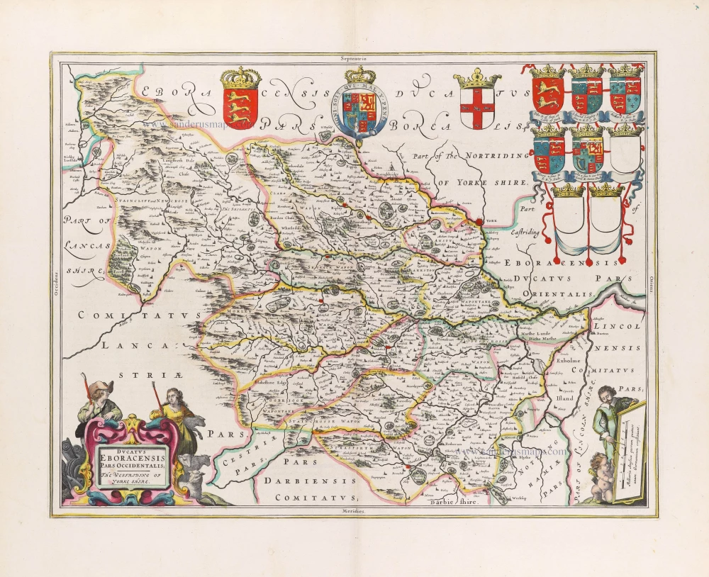 Yorkshire (West), by Blaeu J.