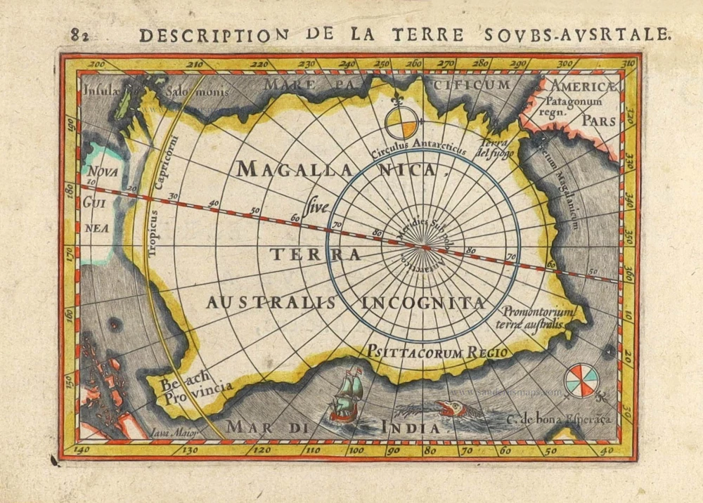 Magallanica sive Terra Australis Incognita. [Title in map]