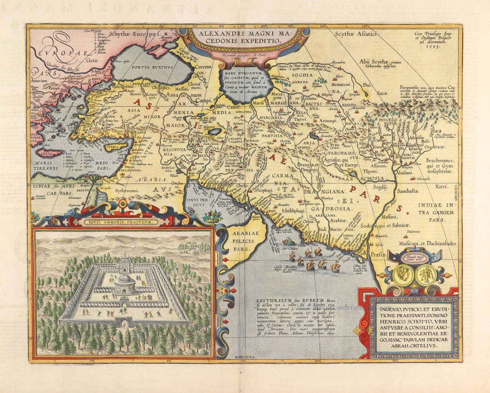 Alexander's Expeditions by Abraham Ortelius.
