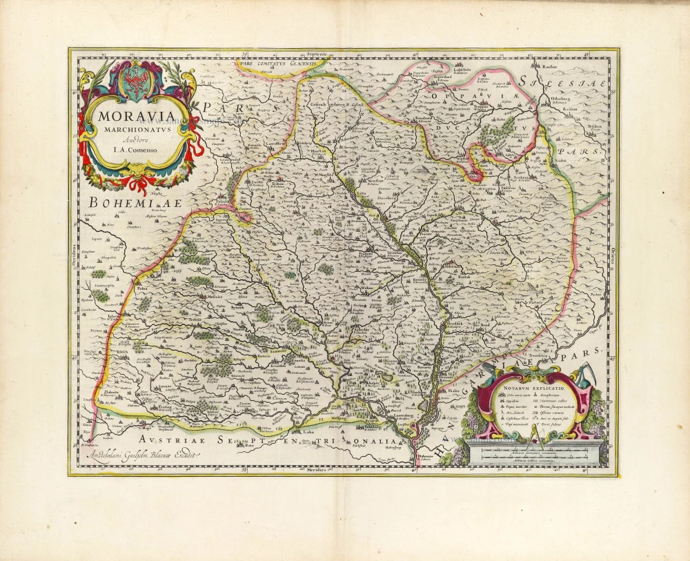 Moravia by Willem Blaeu.