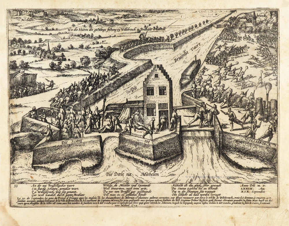 The entrenchment of Willebroek conquered by the States General, 19 September 1579, by Frans Hogenberg.