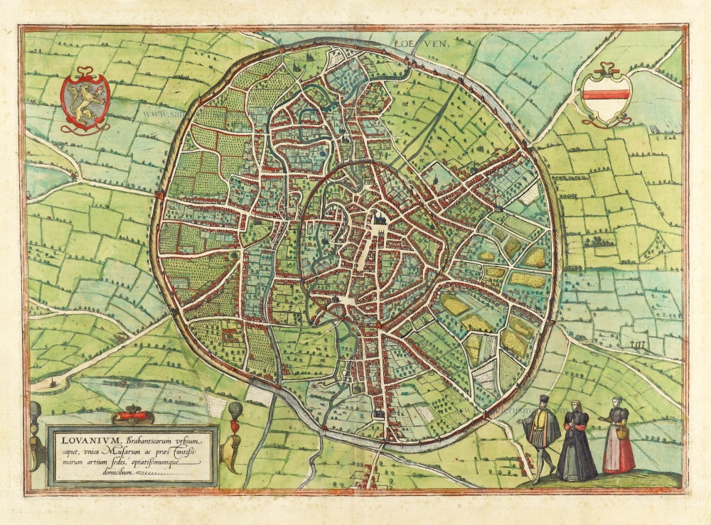 Loeven - Lovanium, Brabanticarum urbium caput, unica Musarum ac praestantissimorum artium sedes, optatissimimque domicilium.