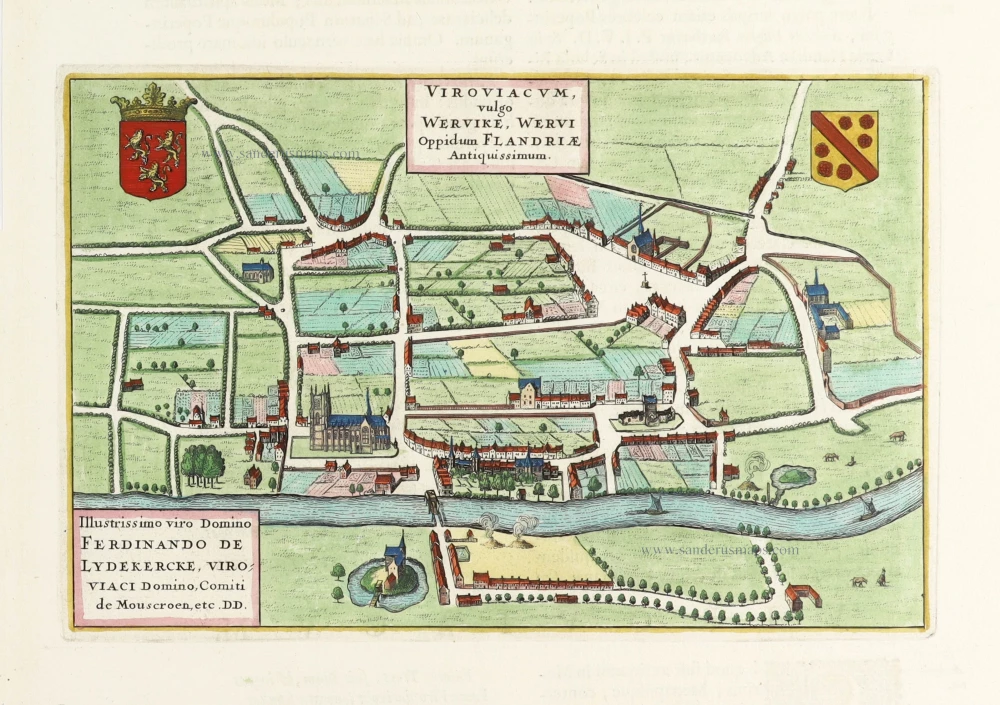 Wervik by Joan Blaeu