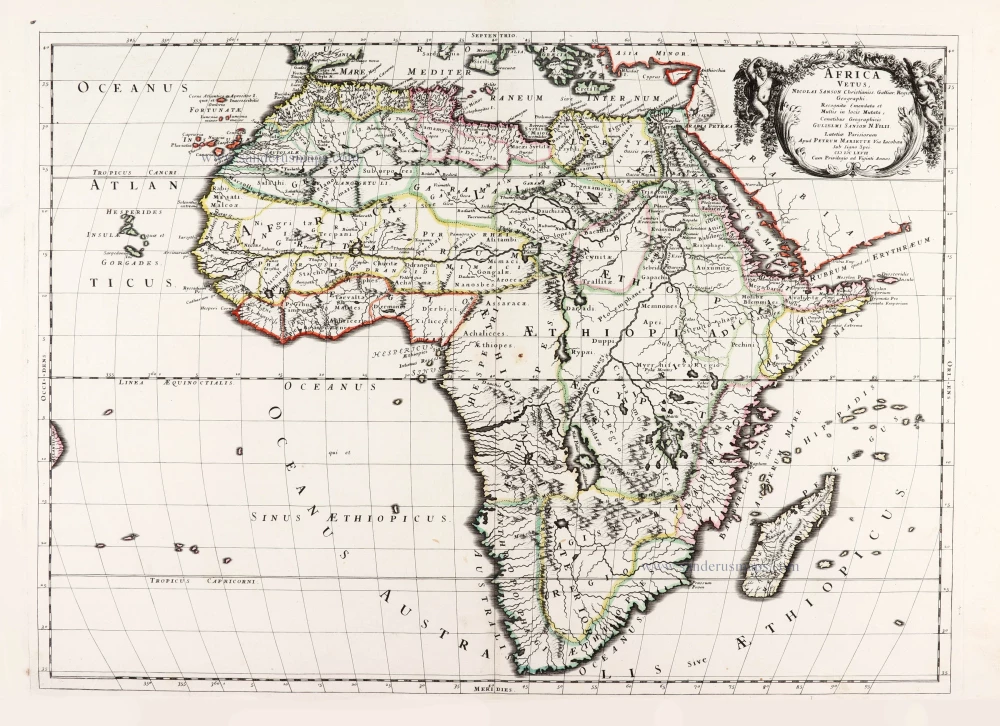 Ancient Africa by Nicolas & Guillaume Sanson.