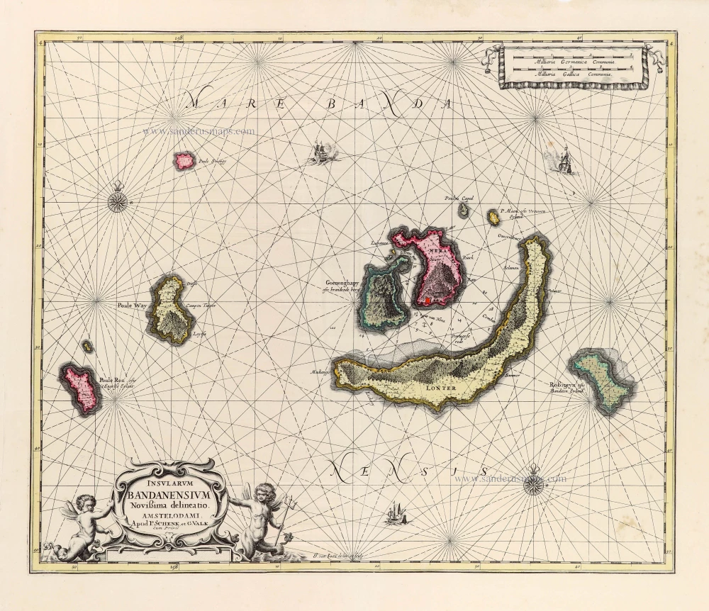 Banda Islands by Joannes van Loon, published by Valk & Schenk.