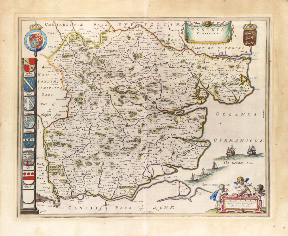 Essex, by J. Blaeu.