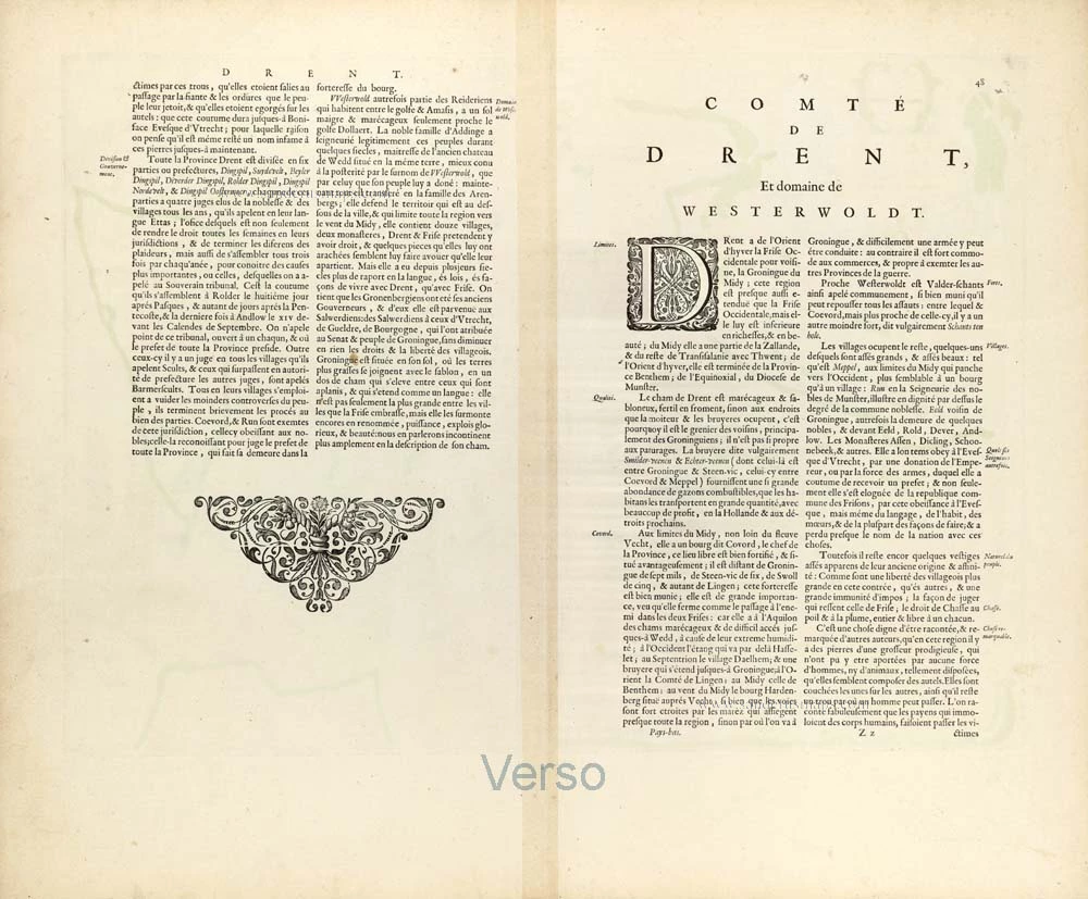 Drenthe, by Willem Blaeu.